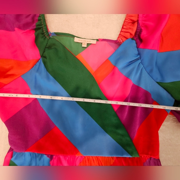 Skies Are Blu Colorful Maxi Dress Size XS Summer Preppy Cottagecore Girlhoodcore - Picture 10 of 11